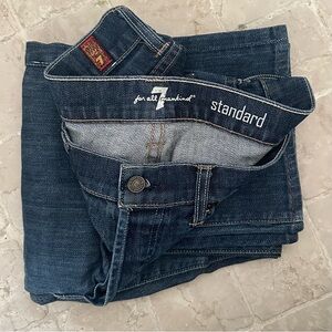 7 For All Mankind Men's Indigo Straight Jeans